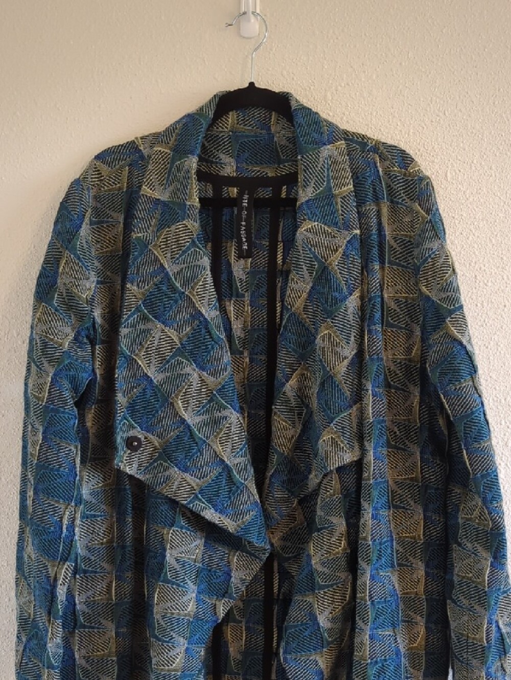 Rite of Passage Jacquard Envelop Coat - Size XL - Picture 2 of 14